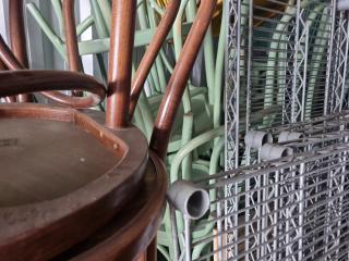 Approx 40 Bentwood Cafe Chairs